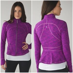 Lululemon Hustle In Your Bustle Jacket Purple Zip-Up Jacket Size 10